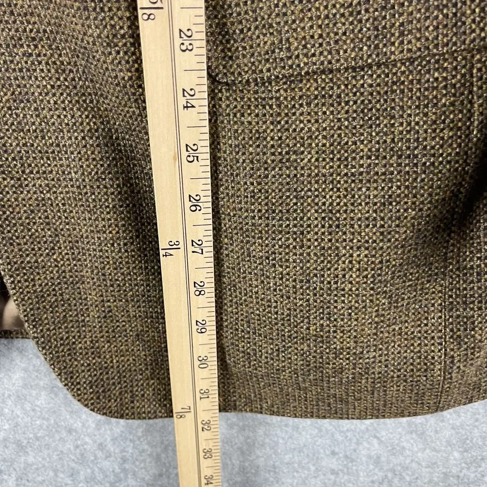 Jos A‎ Bank Wool Cashmere Tweed Blazer Sport Coat Jacket Mens 44R Brown 2 Button
